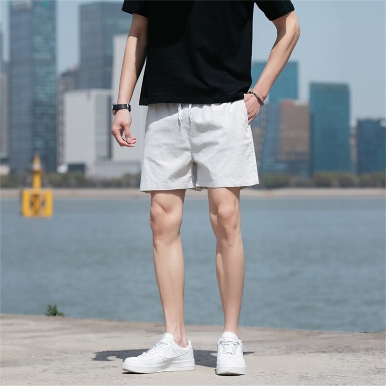 主推不断货短裤男青年大码纯色休闲纯棉三分裤沙滩裤DK8888-P22,男装牛仔裤,星座310B-3