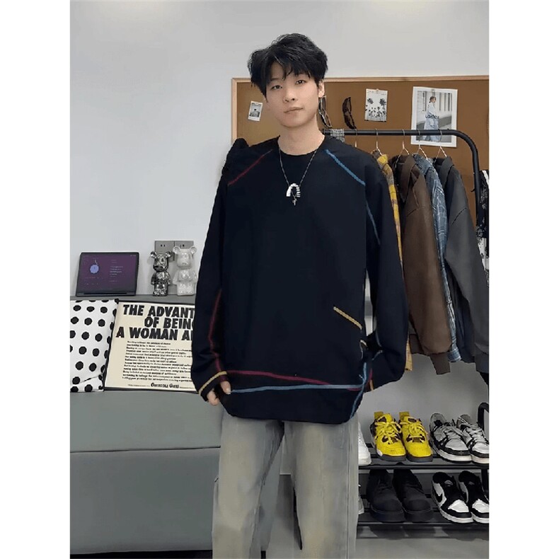 美式高街解构工艺速干长袖T恤衫男女款防晒上衣户外运动骑行服潮，男装防晒衣，电商A443