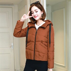2021新款冬装女韩版大码女装宽松中长款棉服外套面包服图片