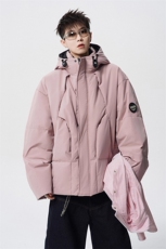 2025冬季美式潮牌立领夹克保暖羽绒服男潮牌休闲宽松羽绒服外套，男装夹克，电商A234