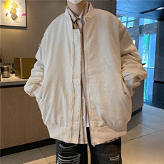 美式棒球服男高街vibe潮牌设计压皱拉链外套宽松飞行员夹克WT63，男装夹克，星座1116A-1（原606A）
