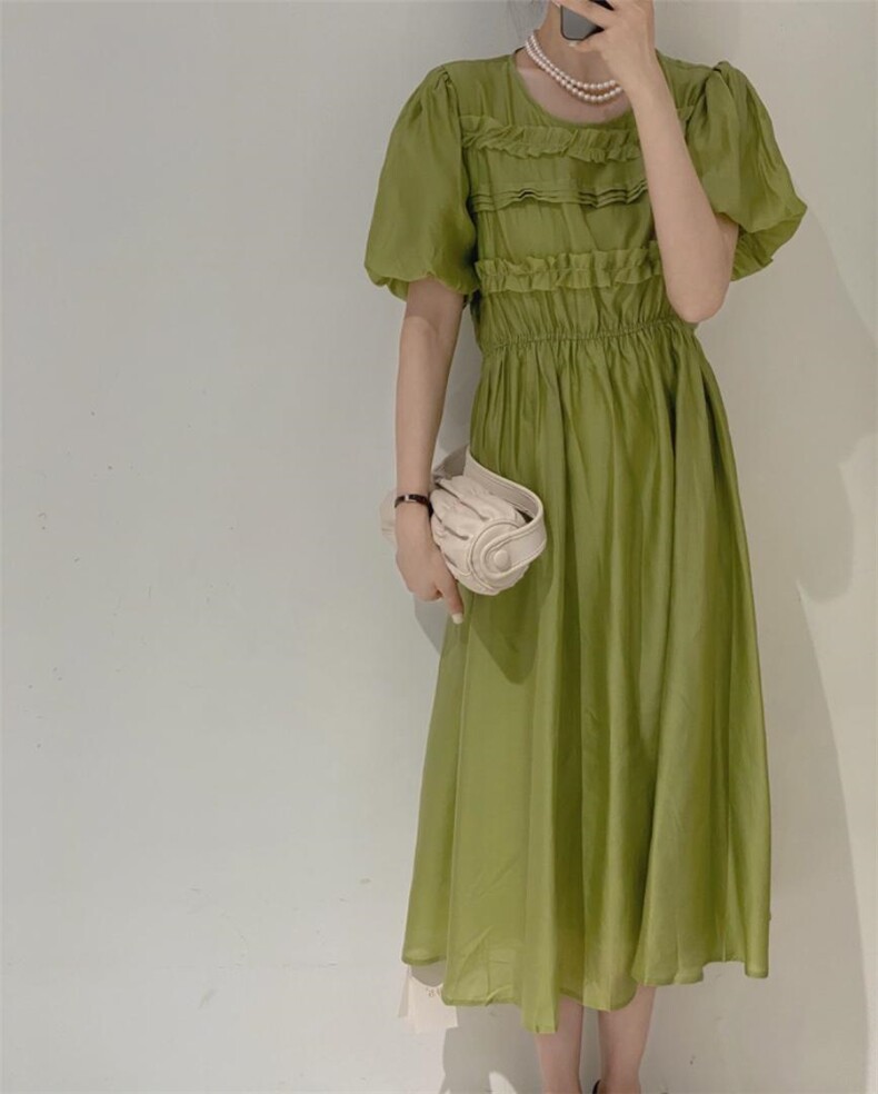 松紧腰裙，其它，驿谷