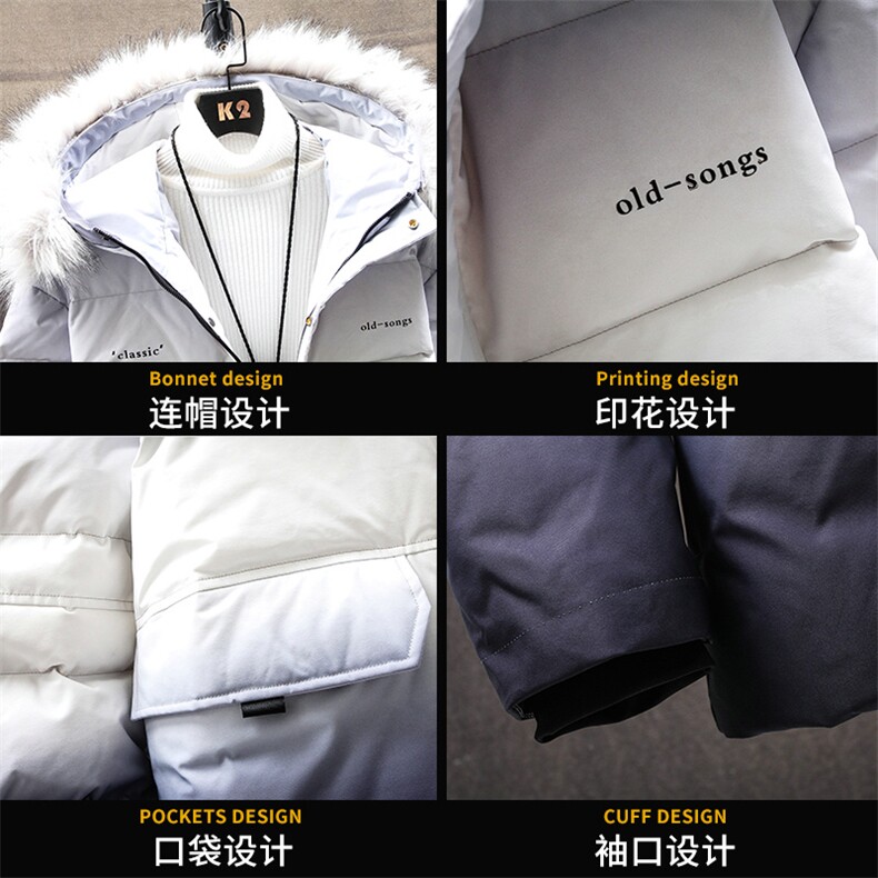羽绒服男短款2020冬季新款渐变工装外套潮牌DS620T,男装羽绒服,电商A102