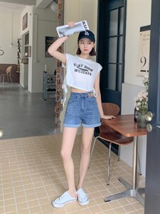 夏季新款-牛仔短裤图片