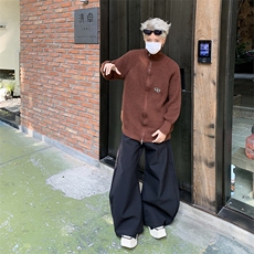 文艺宽松拼色毛衣针织衫通勤百搭显瘦开衫外套，男装针织衫/毛衣，星座716-2