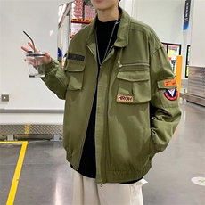 现货2022飞行员工装夹克韩版秋季外套休闲宽松潮男上衣W2734-P52，男装夹克，星座512-2