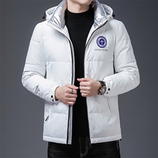 长款羽绒服男冬装新款宽松中年男士连帽鸭绒外套KCN20999-5-P235，男装羽绒服，电商B212（原钱塘6029）