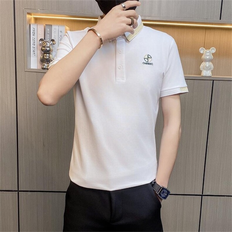 PL037-特P40控65Polo衫男士夏季短袖t恤冰丝翻领男式半袖商务高,男装Polo衫,电商D310B-1