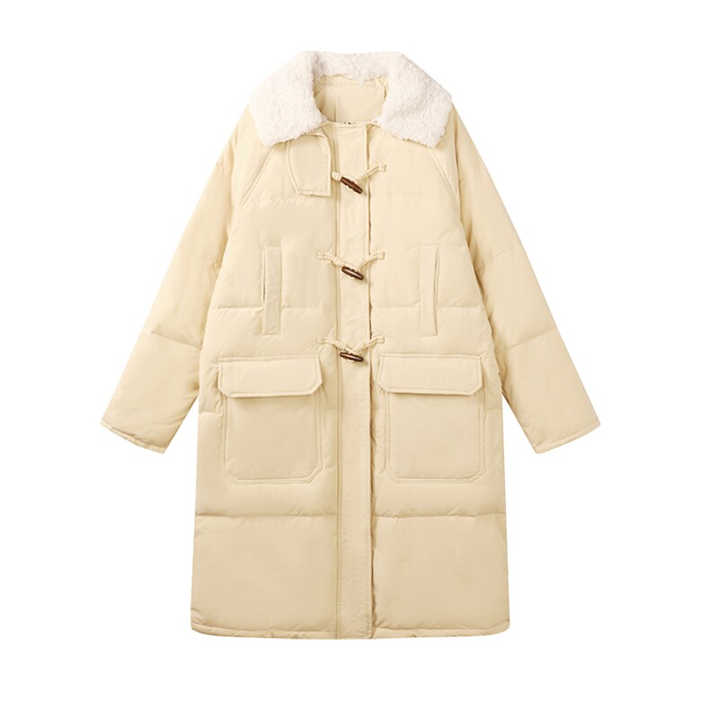 现货高品质学院风牛角扣羽绒服2C236-2220-P255-K358,女装羽绒服,2C236