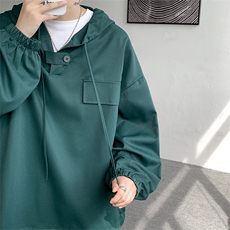 现货25秋季连帽休闲宽松高品质百搭卫衣外衣DSA059-7839-P45控68，男装卫衣，电商A059