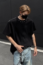 夏季宽松美式高街个性短袖潮XZ808B-WH057-P48，男装T恤，星座808B