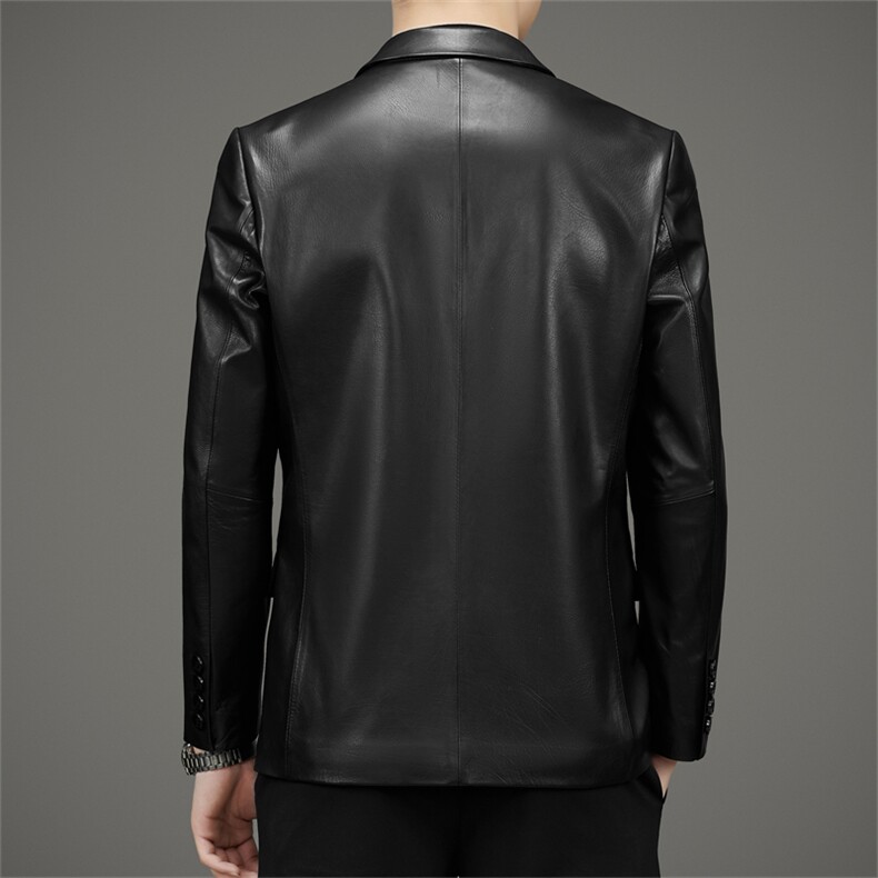 88987春秋款男士真皮皮衣胎牛皮外套皮西服P1450,男装西服,电商B360A（原721A）