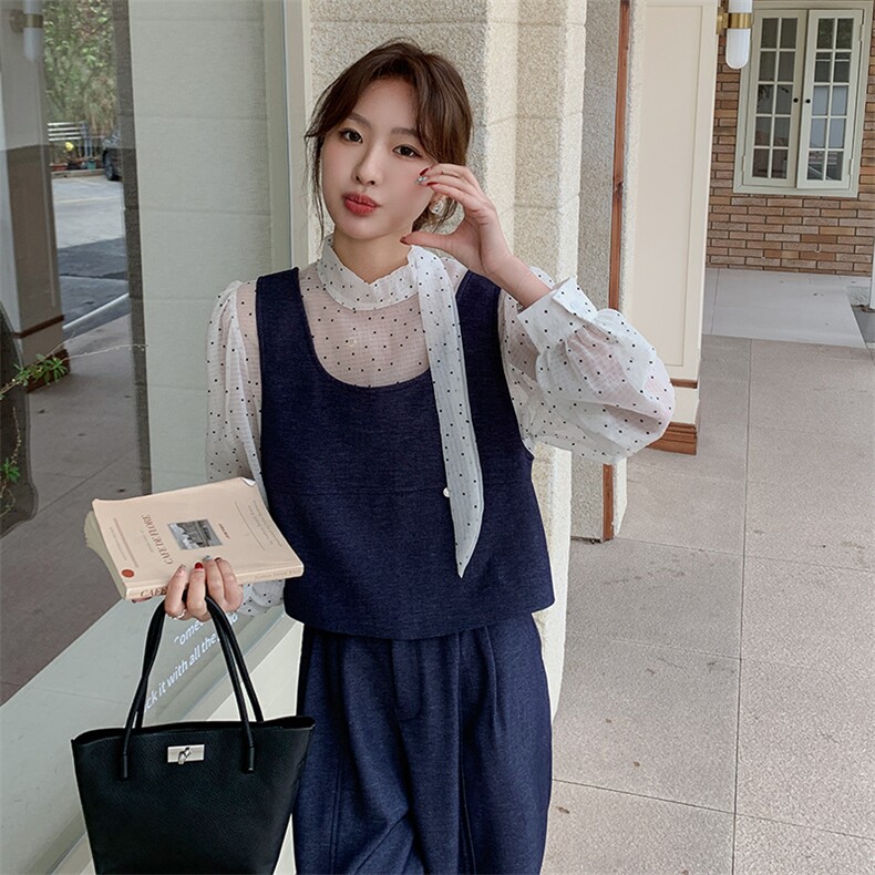 【大货】Q2501P175K248仿牛仔三件套[2D113],女装套装/套裙,2D113