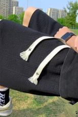 提花休闲运动短裤男生宽松潮流百搭夏学生五分裤XZ514-2-1532-P38，男装牛仔裤，星座514-2(原B239)