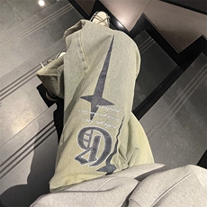 美式复古咖啡色直筒牛仔裤男欧美高街长裤N05084-P48，男装牛仔裤，星座308B-1
