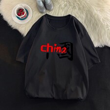 DX17189-P20纯棉短袖t恤男大码半袖打底衫宽松体恤衫平铺，男装T恤，电商A040