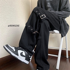 B221美式ins高街小众个性男女款迷彩工装牛仔裤LK22090-P65控88，男装牛仔裤，电商B221