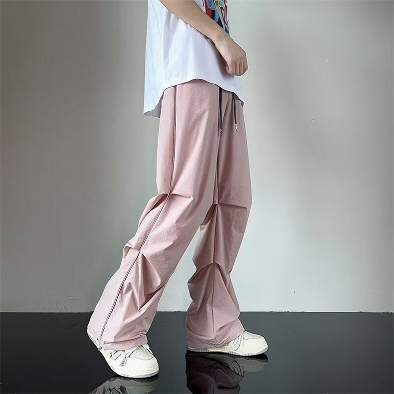 潮流长裤新款日系夏季慵懒潮2023长裤休闲气质直筒型男KK239-P32,男装休闲裤,星座911-3