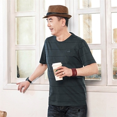 AQ9728钱塘2020-3夏季新款圆领男士舒适透气短袖T恤P88，男装T恤，钱塘207-3