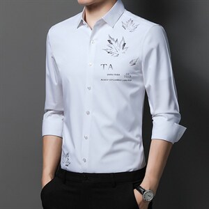 C2235钱塘2020-2竹纤维精品高端男士印花商务男装衬衫p59图片