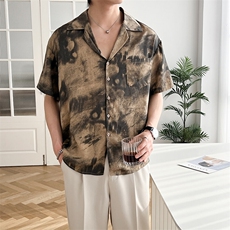 B353CS369P55M-3XL聚酯纤维100夏季新款2025冰丝衬衫直播款白，男装衬衫，电商B353