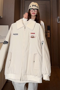 冬季贴标棉服男女情侣加棉加厚夹克棒球服外套M2931-特P75控108图片