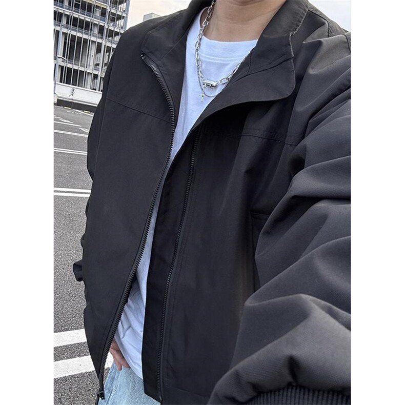 26春装新款美拉德立领飞行夹克boxy廓形休闲百搭外套上衣JK6500,男装夹克,电商A486