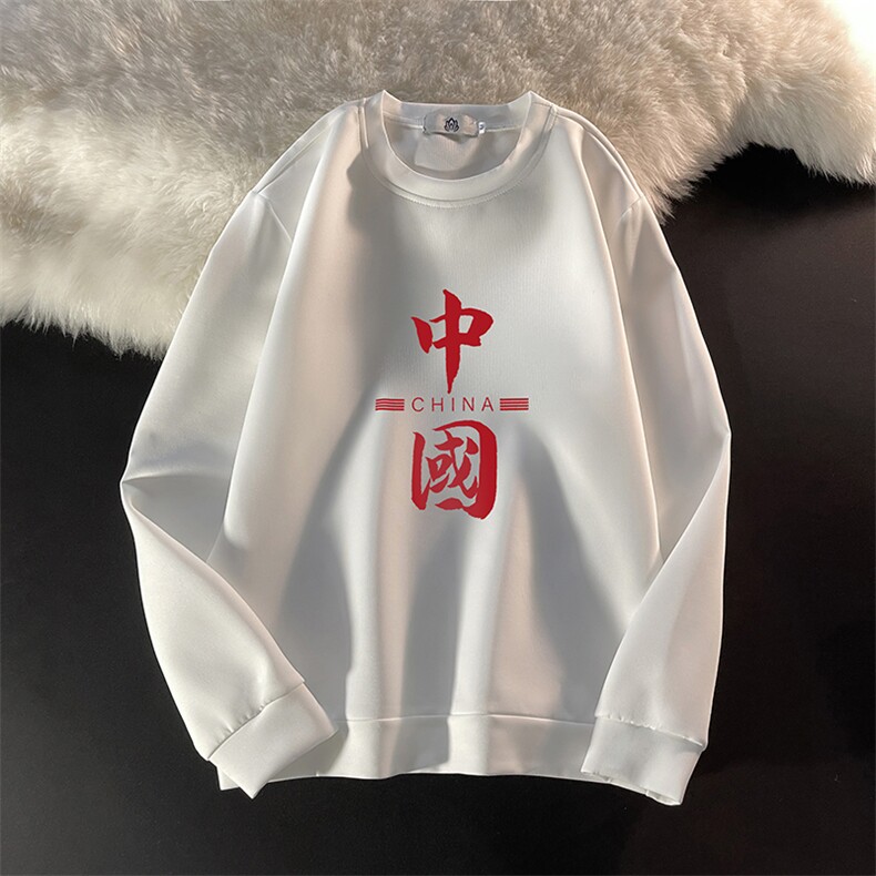 T4198-P25 加绒款-P35 简约帅气百搭长袖t恤男大码胖子卫衣图片