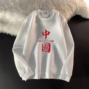 T4198-P25 加绒款-P35 简约帅气百搭长袖t恤男大码胖子卫衣图片