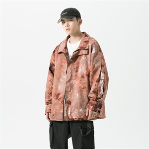【】A003-HJ5118-P95新款满印绚丽时尚男士夹克 无影墙图片