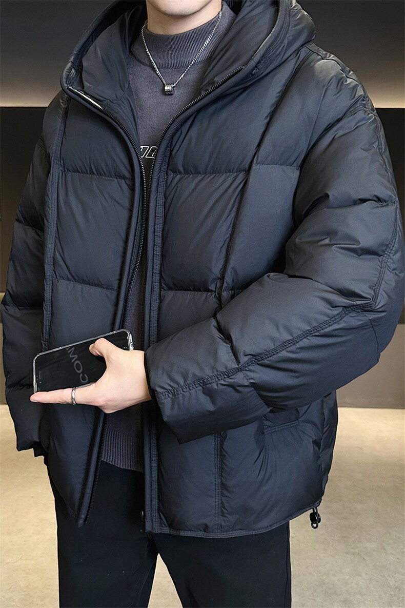 90新标白鸭绒羽绒服高冲绒泡芙廓形保暖外套YR8313-P359,男装羽绒服,电商D342