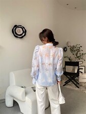 提花衬衫，女装衬衫，YCJ