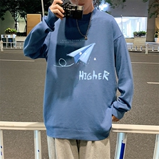 半高领毛衣男士大码针织衫男毛线衣男M18270-P45加绒款-P65，男装针织衫/毛衣，电商A040