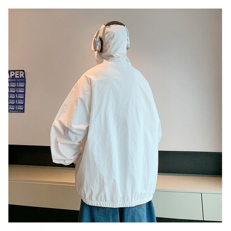 新三道杠冰丝防晒衣男夏潮轻薄透气防紫外线连帽防晒服FS5526P43,男装夹克,星座1013-5