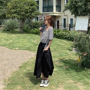 2021夏季新款套装（上衣+不规则半身裙）012-T204图片