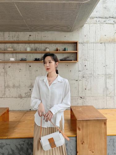 春夏百搭衬衣,女装,蓝衣可