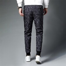 AL806男式冬季新款时尚羽绒裤修身百搭加绒加厚保暖休闲裤P145，男装棉裤，电商B360