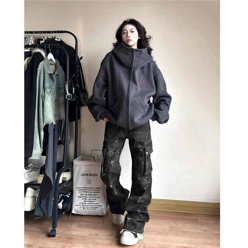 5535-P55原版做工刺绣内抽华棉复合休闲卫衣薄款/加绒,女装卫衣/绒衫,星座617A-2