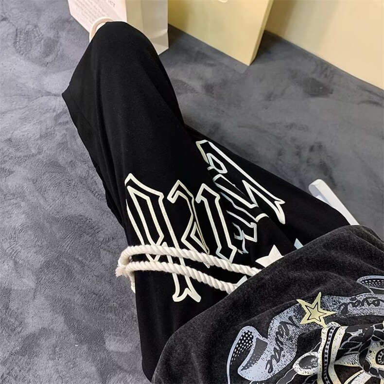 男秋季新款港风休闲裤发泡裤KD58P32,男装休闲裤,星座1116-2