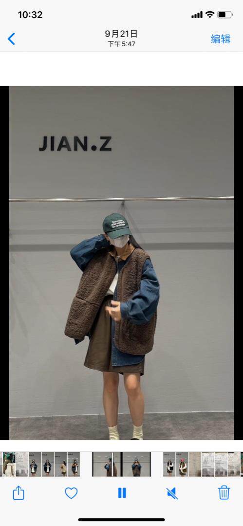 秋冬新款羊羔毛马甲，女装马甲，JIAN.Z 简.站