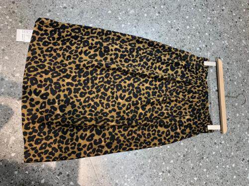 2021年秋季新品欧货开叉豹纹Ａ字半身裙，女装半身裙，L·H·X