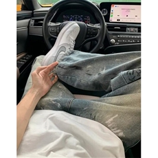 美式高街牛仔裤男春季直筒宽松裤子潮牌ins拖地阔腿裤N217，男装牛仔裤，星座1116A（原606A-3）