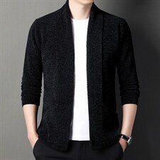 2023年秋季新款中年男士毛衣针织衫宽松中青年开衫长袖上衣打底衫，男装针织衫/毛衣，电商B212（原钱塘6029）