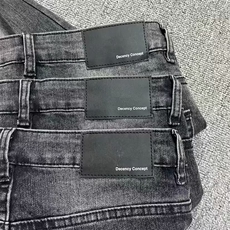 1506-1/KKP351/P42高街vibe风水洗黑色微喇叭牛仔裤直筒修身百搭，男装牛仔裤，星座1506-1