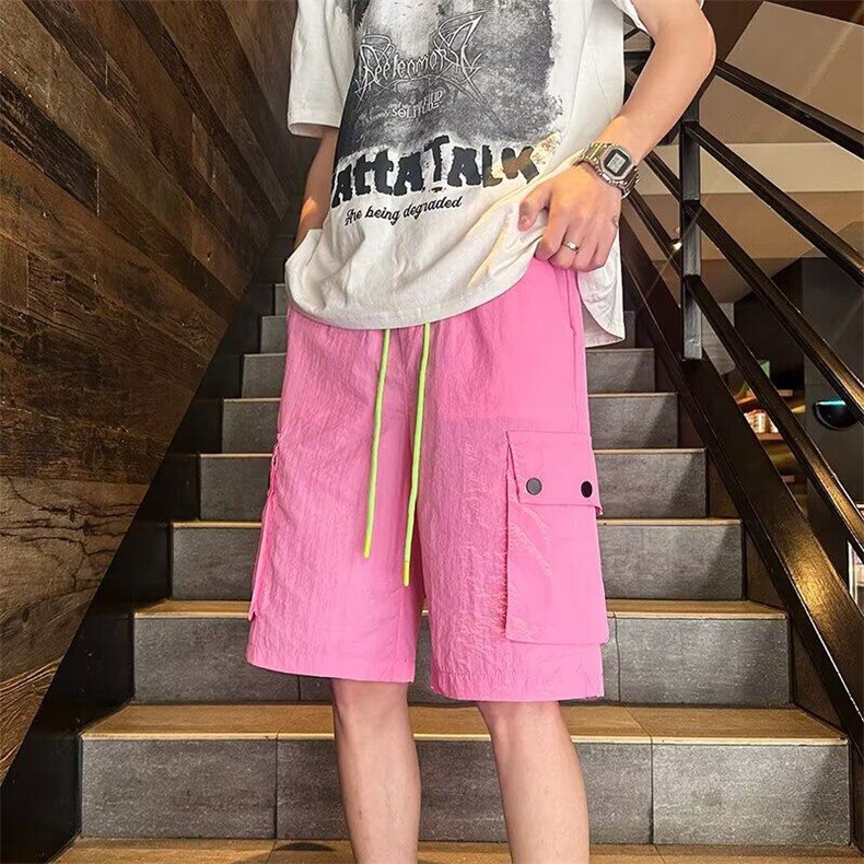 工装短裤男士2025新款夏季薄款宽松大码运动五分裤休闲3011P30,男装牛仔裤,星座410-2