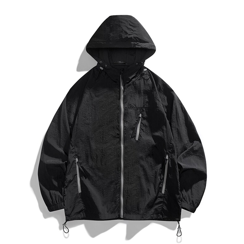 抖音夏季中性风时尚凉感轻薄透气户外防晒衣皮肤衣F7730-P30，男装防晒衣，星座1403A