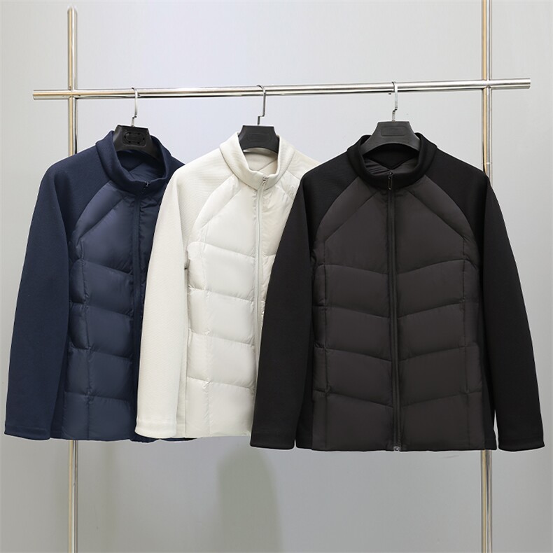 冬季纯色拼接轻薄情侣男女款标外穿白鸭绒羽绒服抖音，男装羽绒服，星座301D-5(原星座1415）