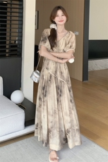 现货晕染连衣裙2C115-2201-P145-K198，女装连衣裙，2C115
