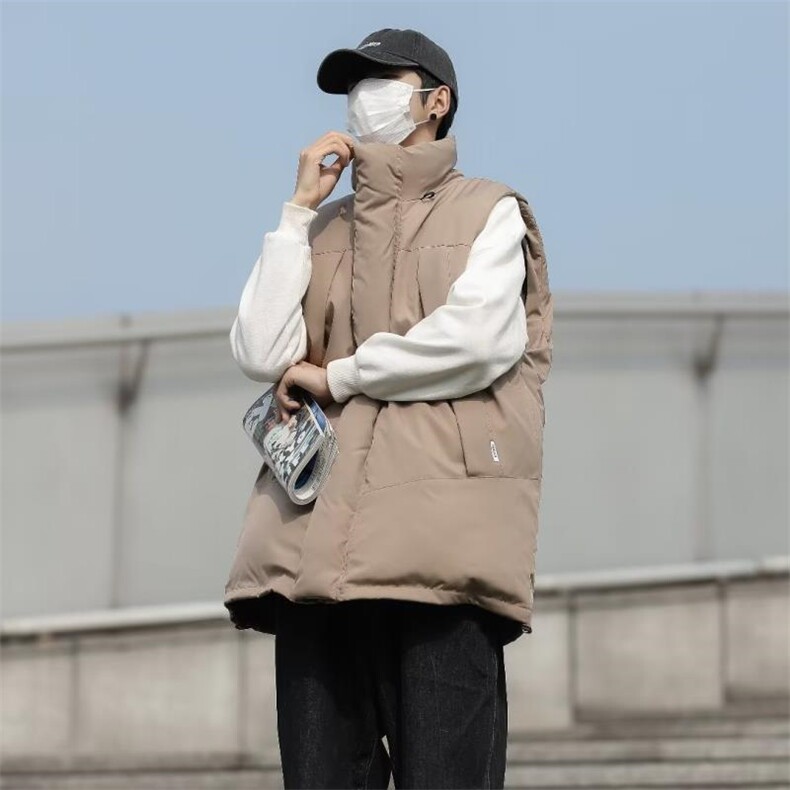 原宿秋季纯色加厚马甲男百搭潮新款宽松型M9009P55,男装背心/马甲,星座1116-2