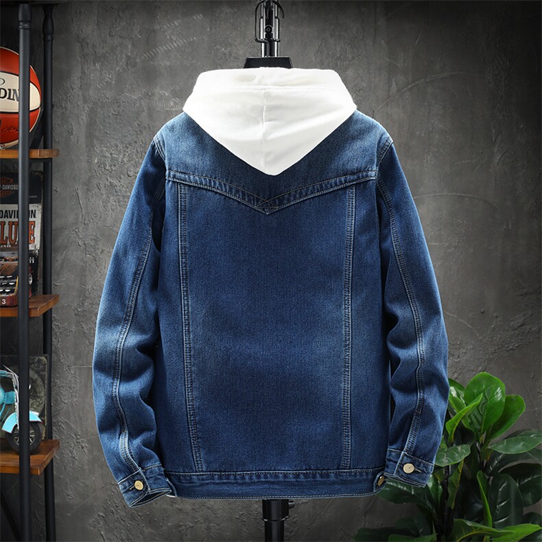 秋冬季牛仔外套男韩版潮流夹克加绒百搭休闲大码衣服1608-P95,男装夹克,电商A318